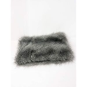 Express Faux Fur Scarf Gray Womens Size One Size
